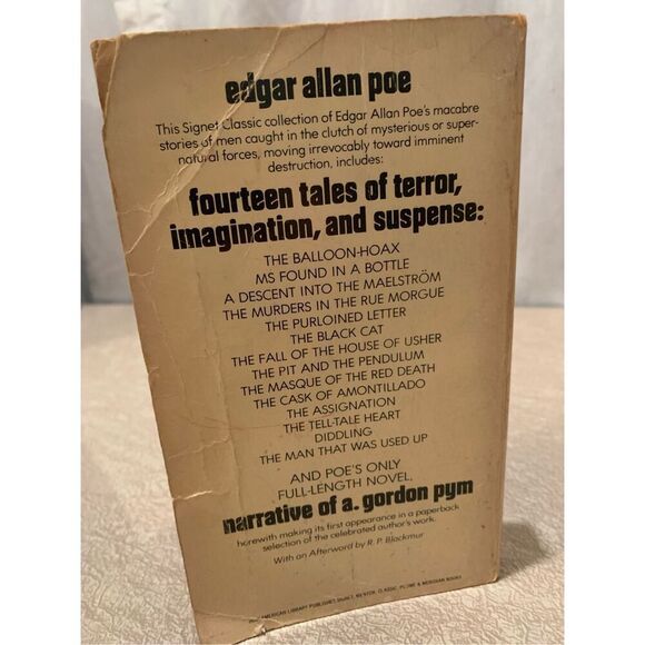 Edgar Allan Poe Book-The Fall of the House of Usher and Other Tales- Signet - Picture 4 of 4
